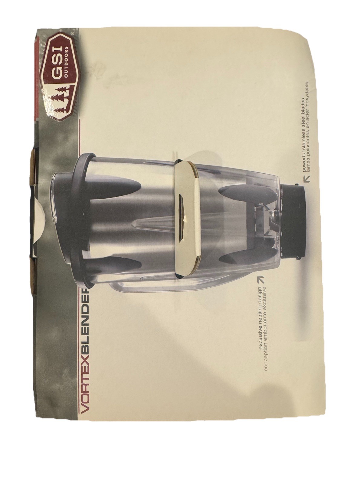 GSI Outdoors Vortex Blender Hand-Cranked Two-Speed Camping Stainless Steel