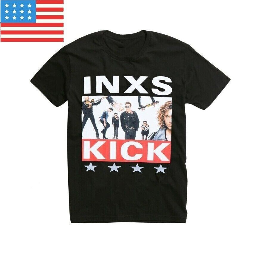 INXS Kick Album Cover Music Retro T-Shirt Gift For Fans men Women Black NT286