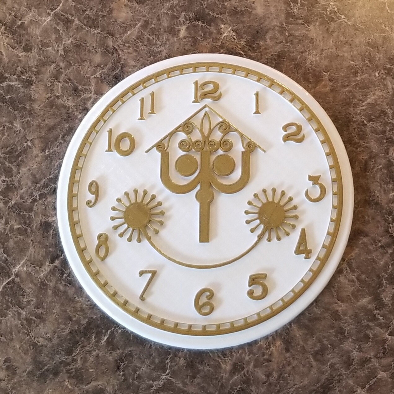 9" It's a Small World Clock Face Inspired Sign (Disney World Inspired Prop)