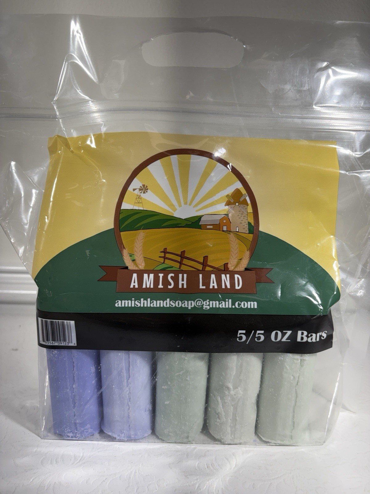 AMISH LAND BAR SOAP 5 5OZ BARS TOTAL 1 BAG