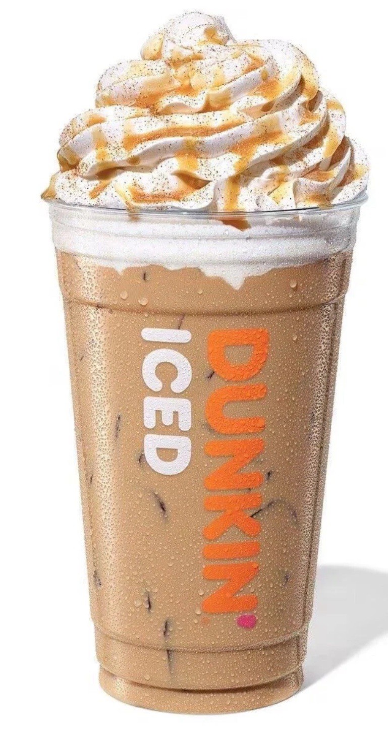 Dunkin Donuts Carmel Swirl Syrup Dunkin’ With New Pump 64 Oz Jug Bottle