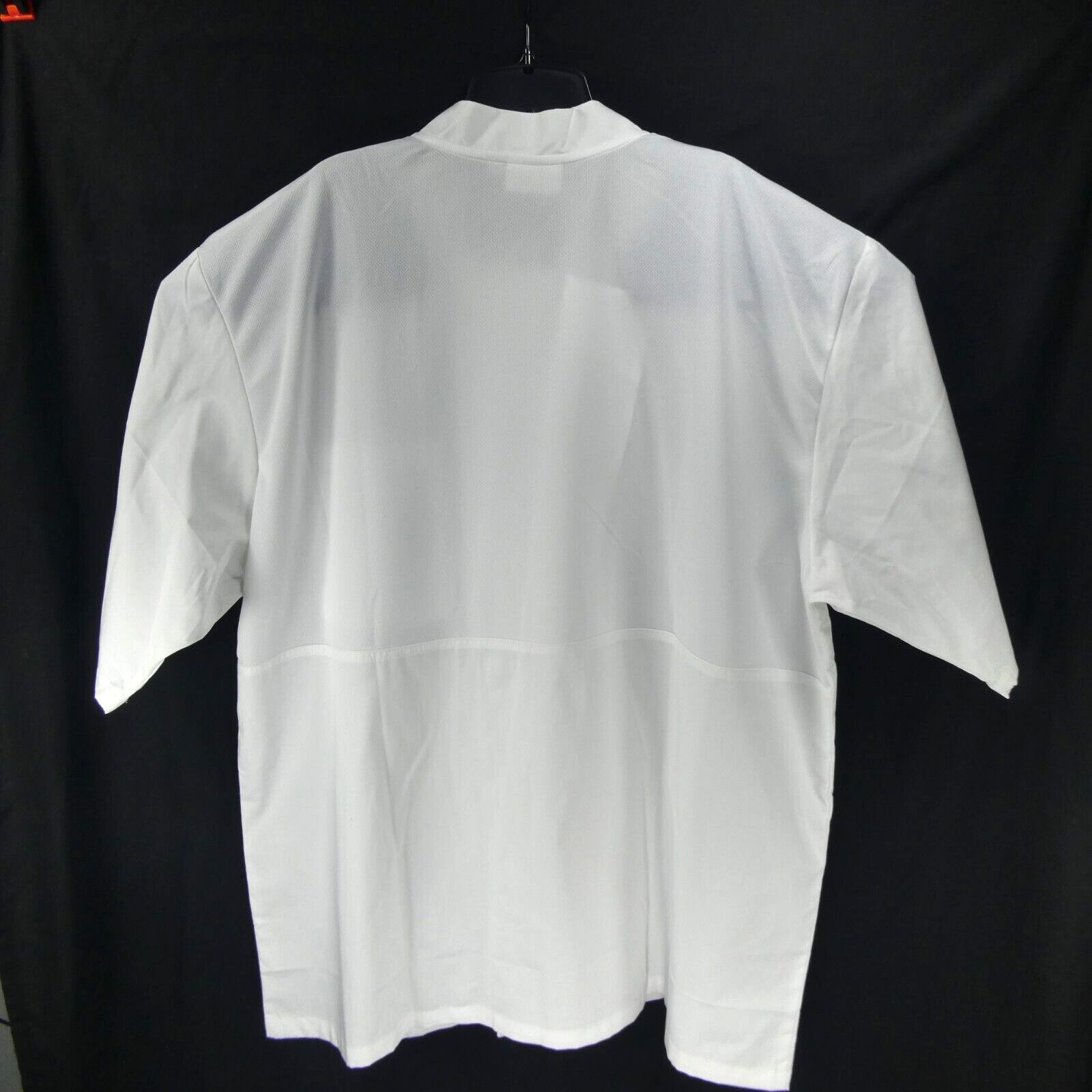 New Chef Works Men's White 2XL Calgary Cool Vent Coat Chefs Jacket NWT