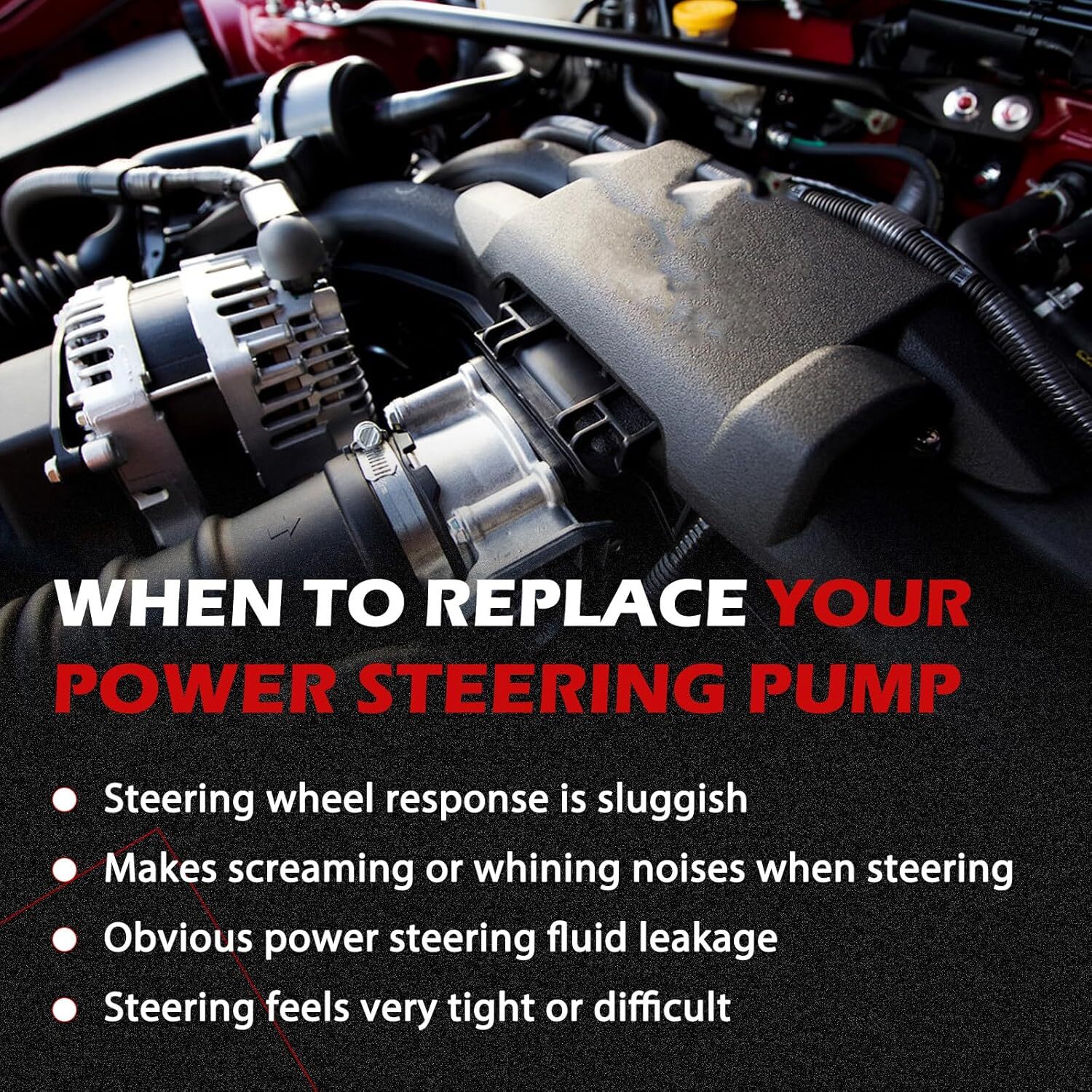 Power Steering Pump 20-65990 w/Pulley For 2002-2006 Trailblazer EXT & Envoy 4.2L