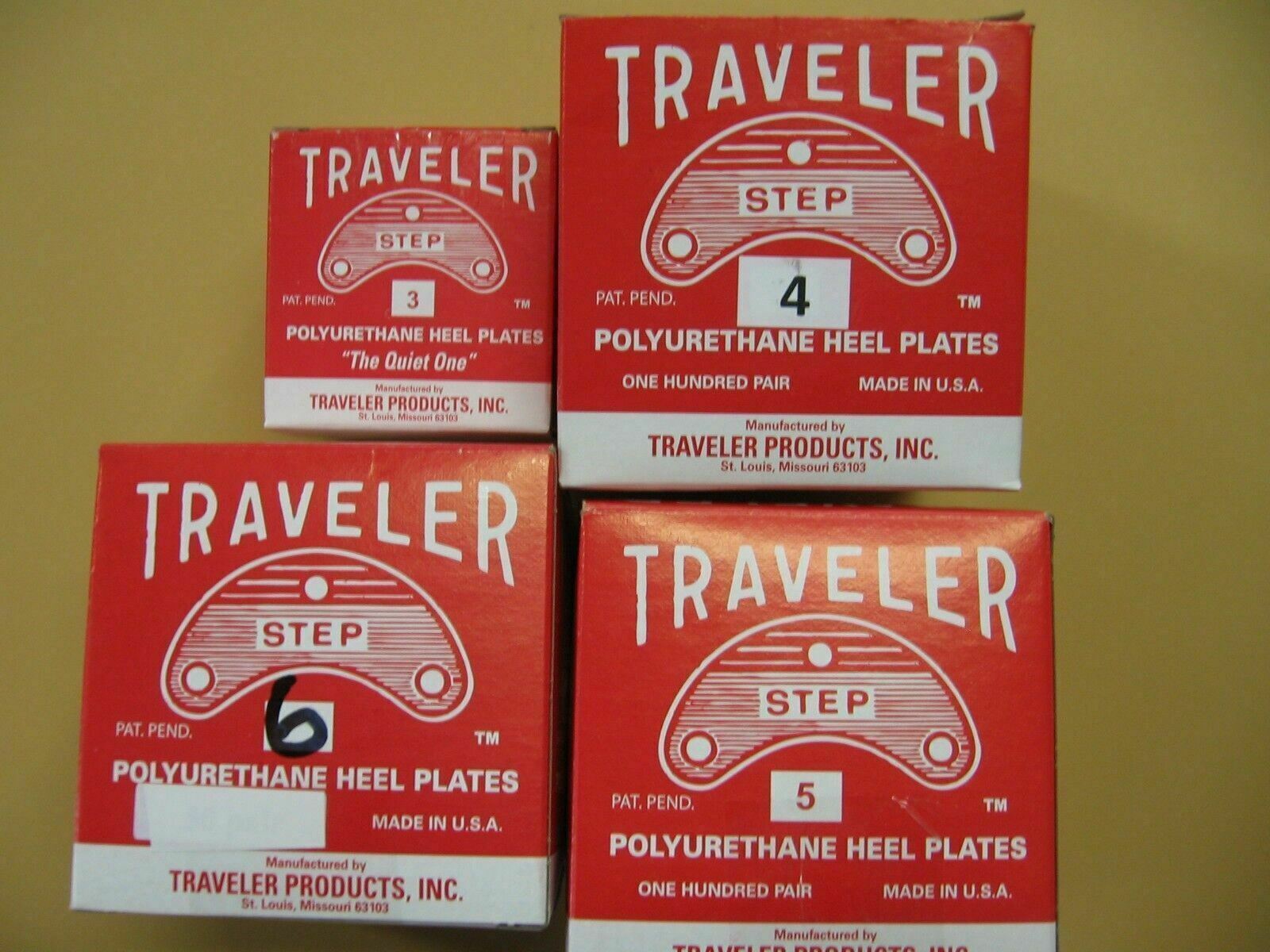 Polyurethane Heel  Plates -Heel Savers Self Adhesive 5 pairs with nail option