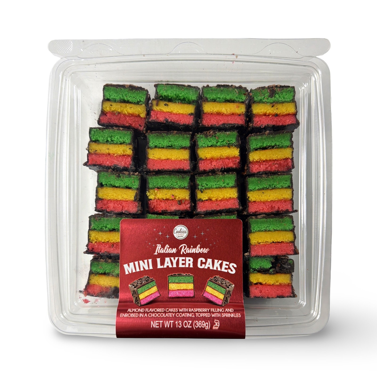 Carlotta's Authentic Italian Rainbow Cookies | 13 Ounces