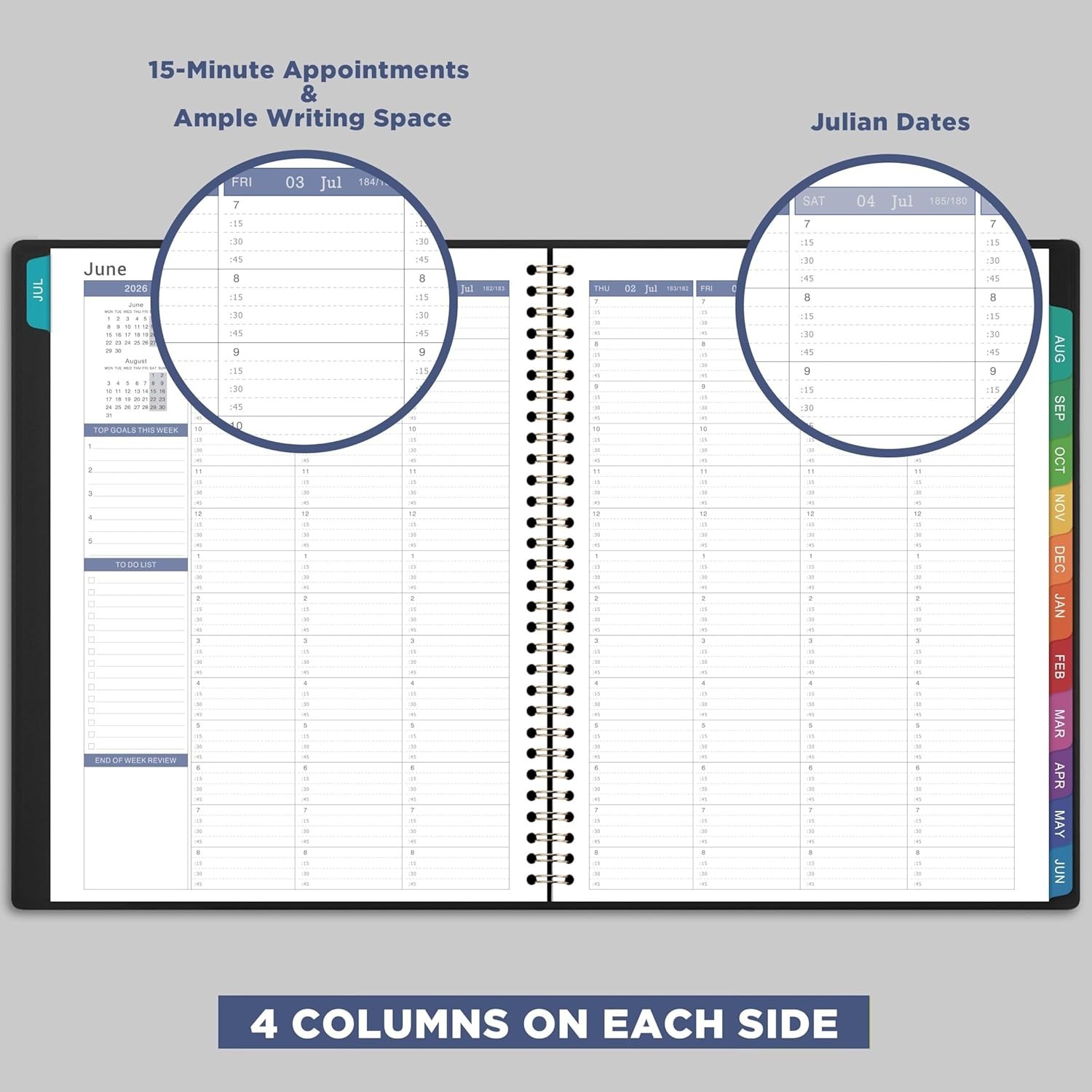 2026-2027 Weekly Appointment Book - Daily Hourly Planner 2026-2027 from Jul. 202