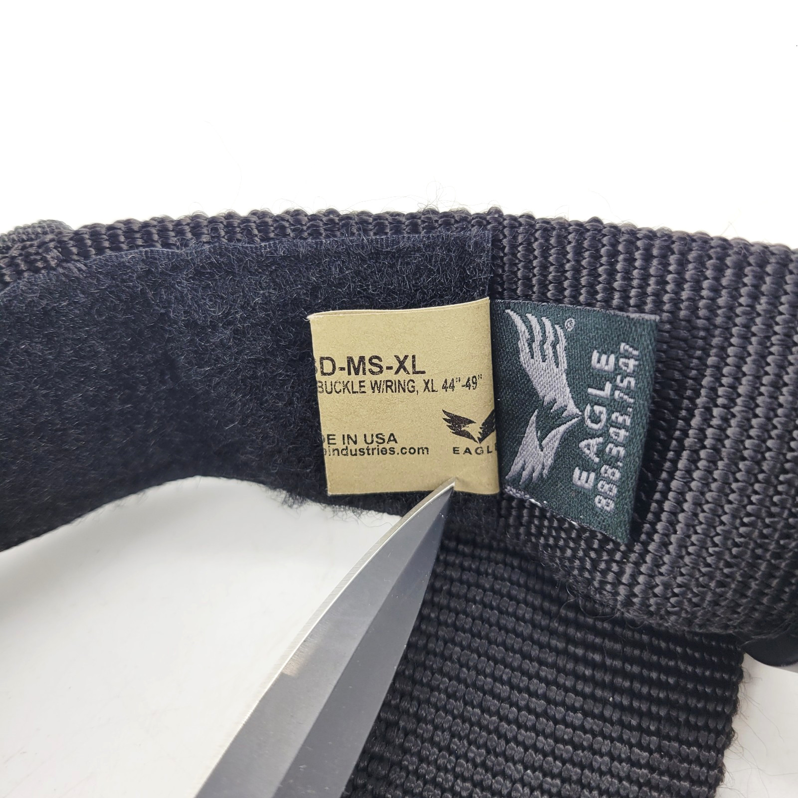 Eagle Industries Operator Gun Belt w/ Cobra D-Ring Buckle Black XL 44"-49" MOLLE