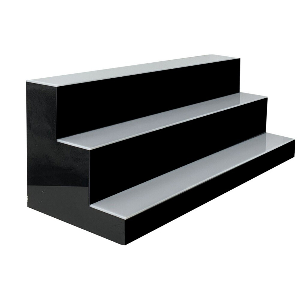 31in 3-Tier 7 Colored LED Back Bar Liquor Display Bar Wine Bottle Display Stands