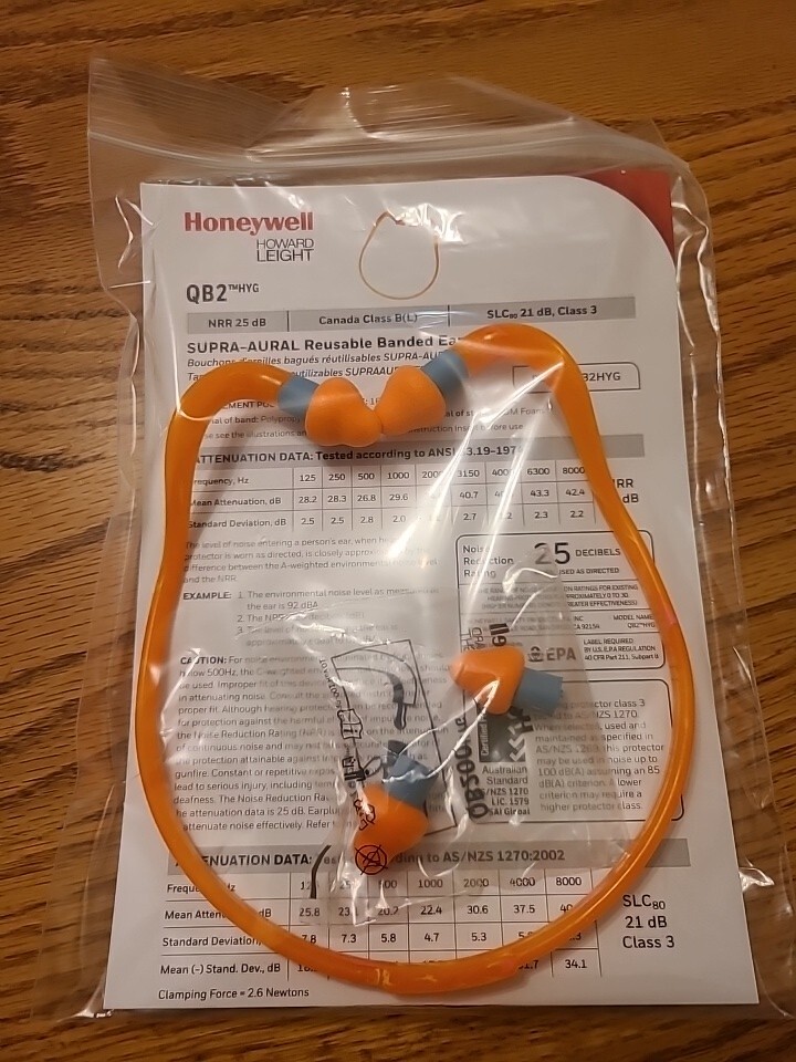 Honeywell HOWARD LEIGHT QB2HYG Headband Earplug with replacement QB200HYG pods