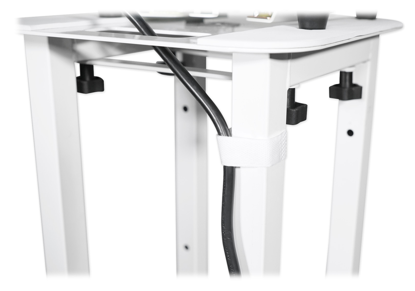 (2) Totem Stands+Black+White Scrims For (2) American DJ Vizi Beam RXONE Lights