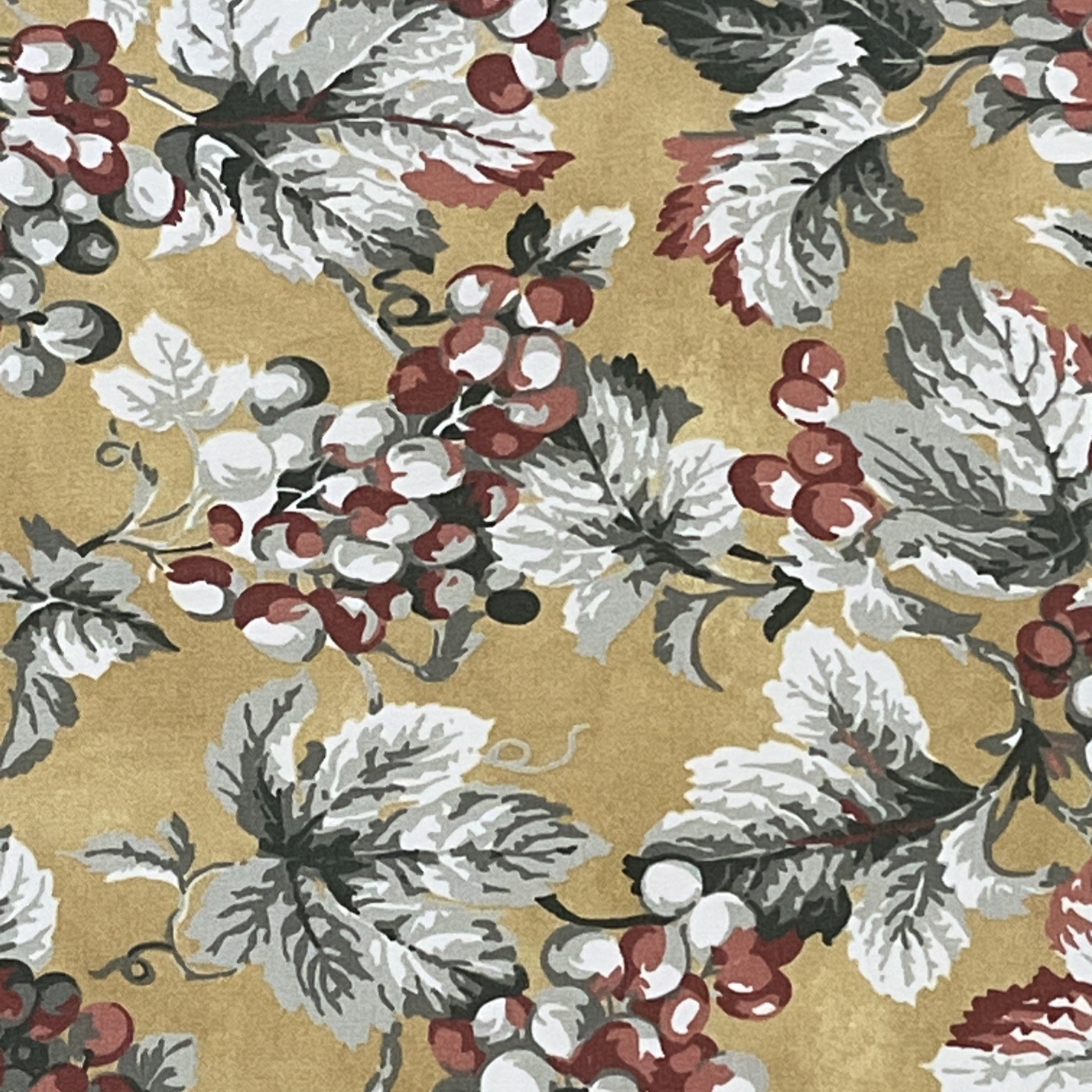 Williams Sonoma Toscane Gold Grapes Tablecloth Italy 68 x 108