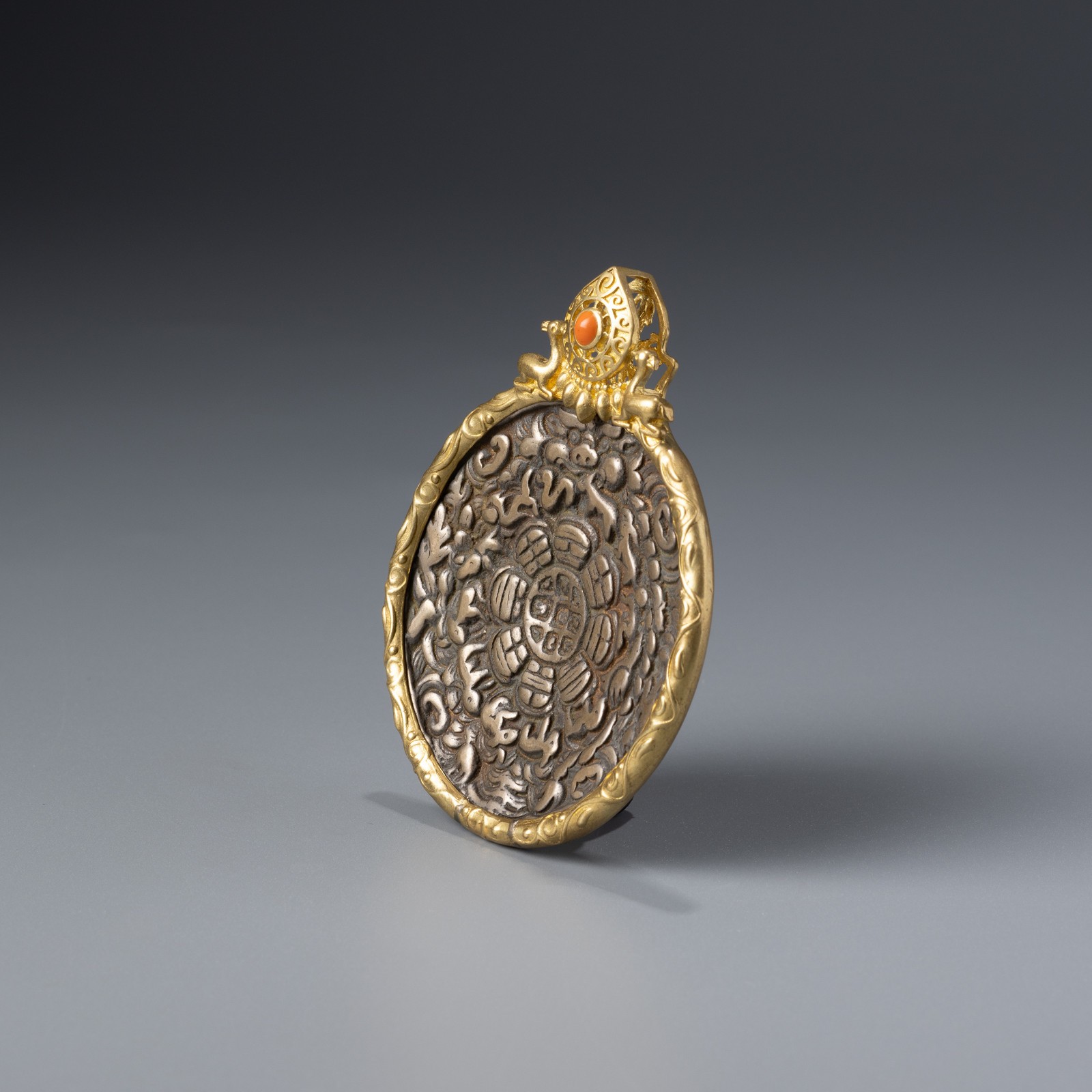 Antique Tibetan Bronze Amulet Pendant