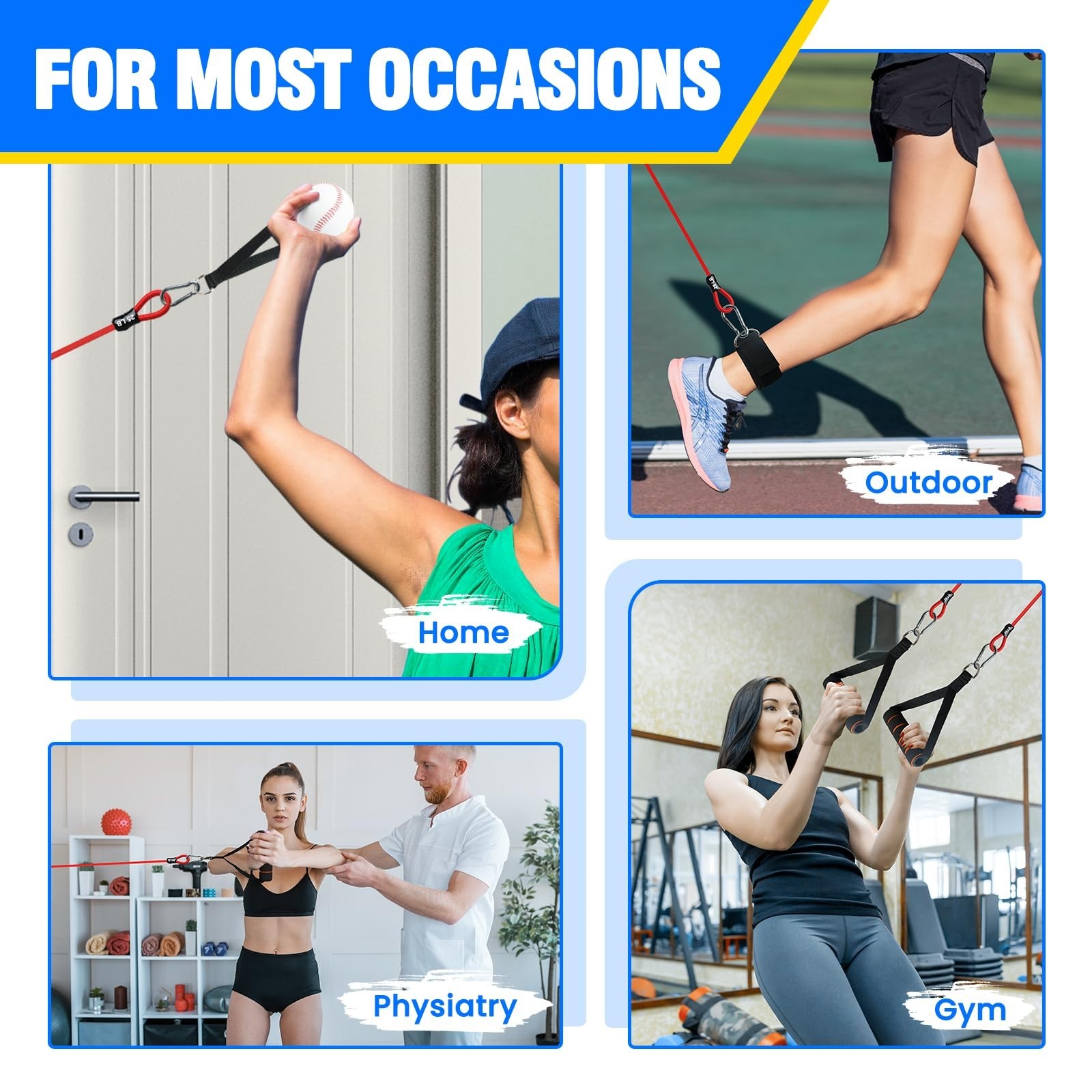 Baseball Resistance Arm Bands - Baseball Bands for Arm Strength, Durable Base...