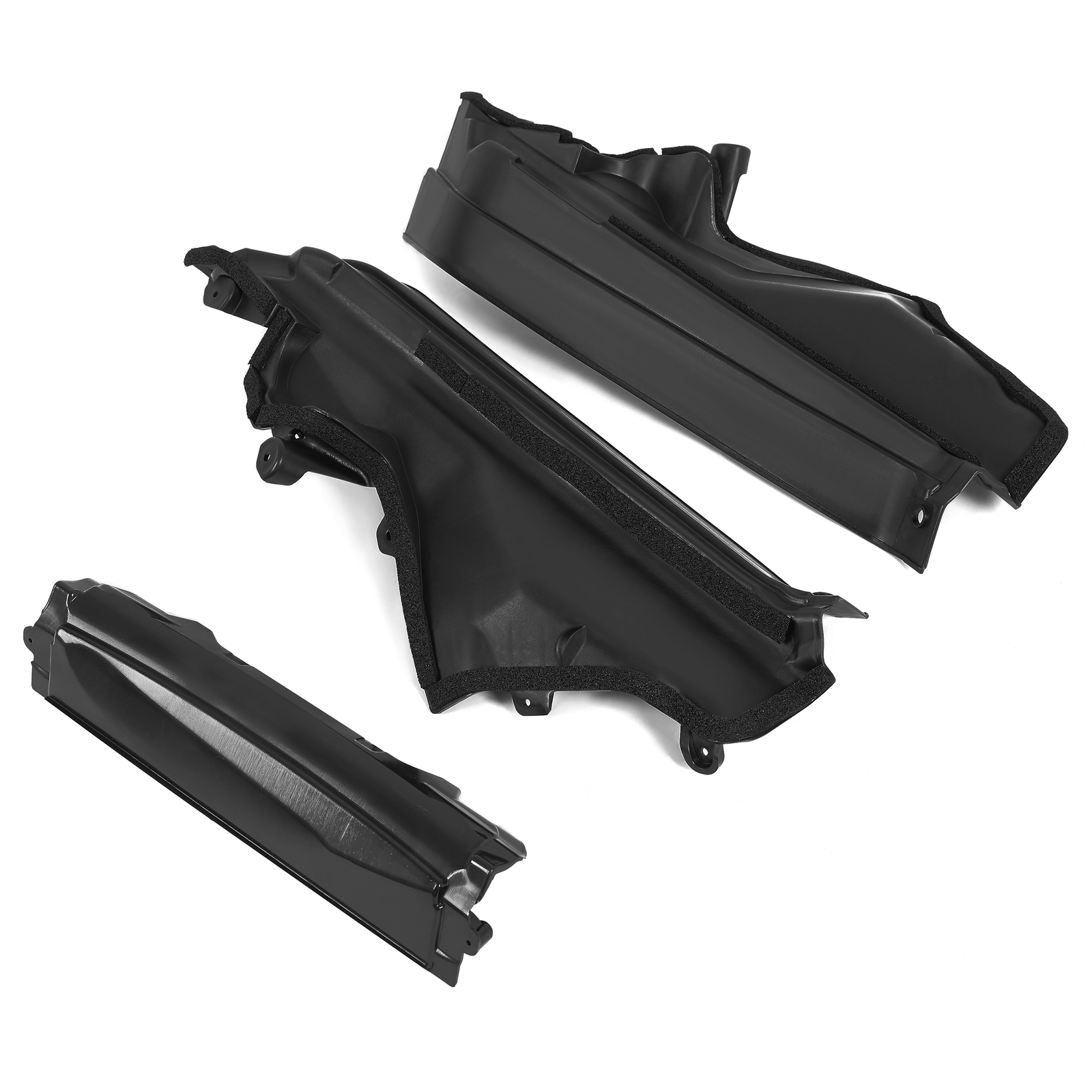 3PCS Engine Upper Cover Compartment Partition Panel For BMW X5 X6 E70 E71 06-14