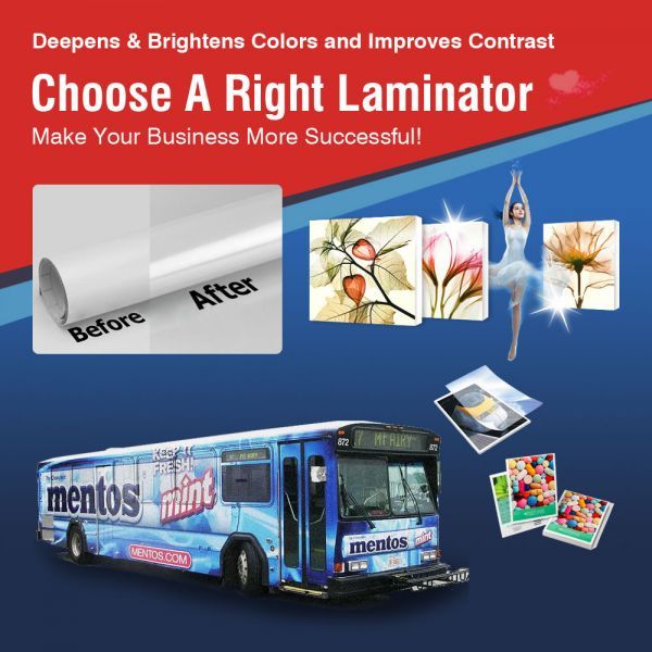 USA 110V 63" Full-auto Roll Large Format Cold Laminator Machine Heat Assisted