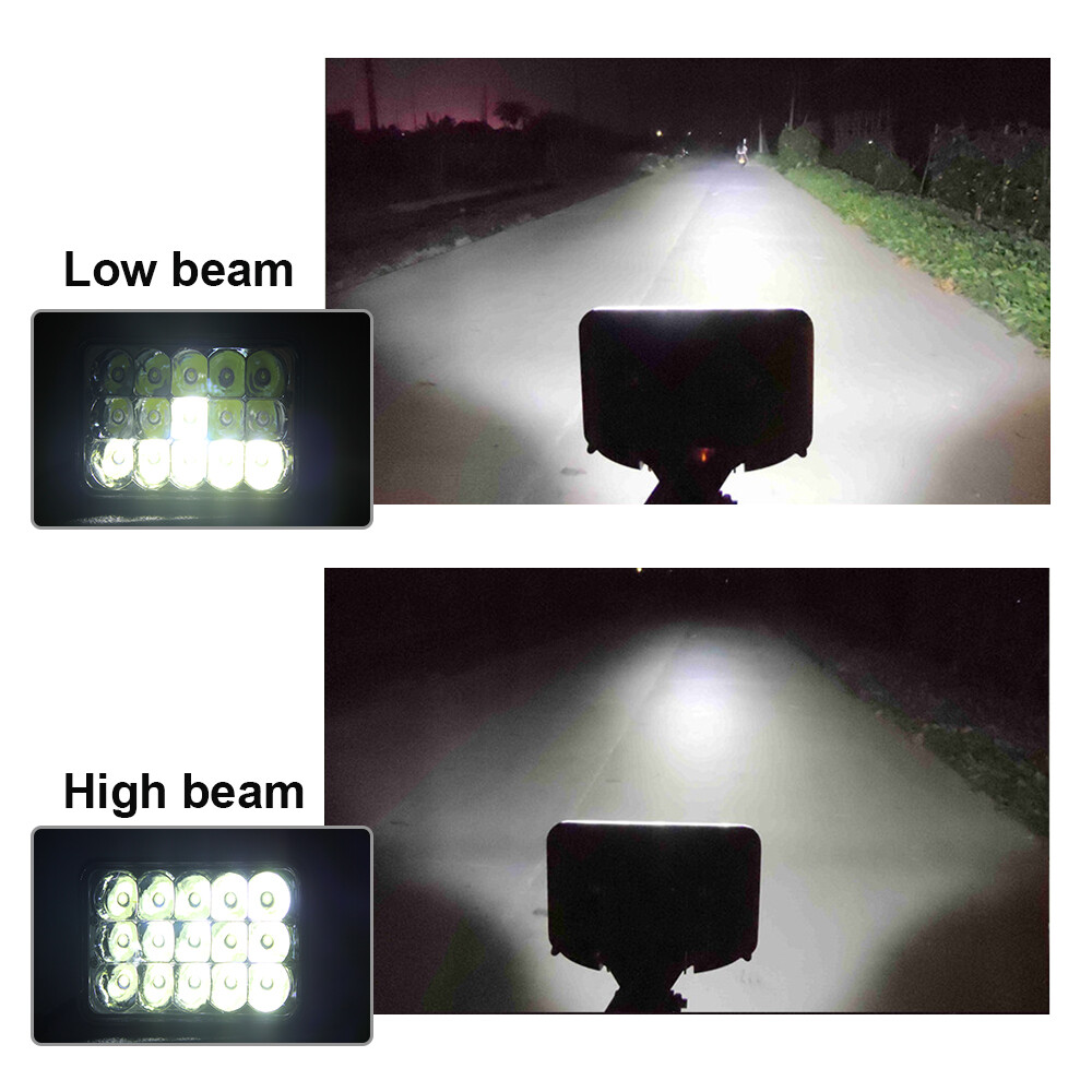 4X6" Motorcycle LED Headlight Lamp Hi/Low for Honda XR250 XR250L XR650L XR650R