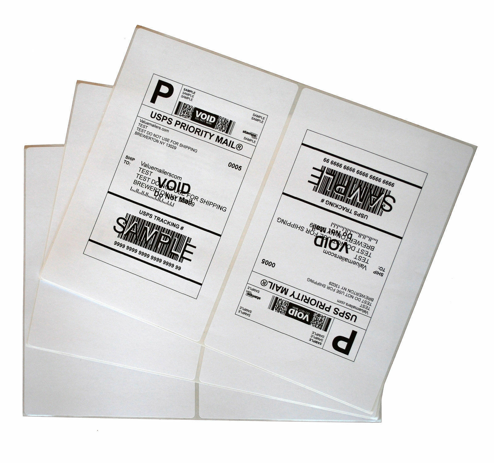 200-10000 Premium 8.5x5.5 Round Corner Shipping Labels Half Sheet Self Adhesive