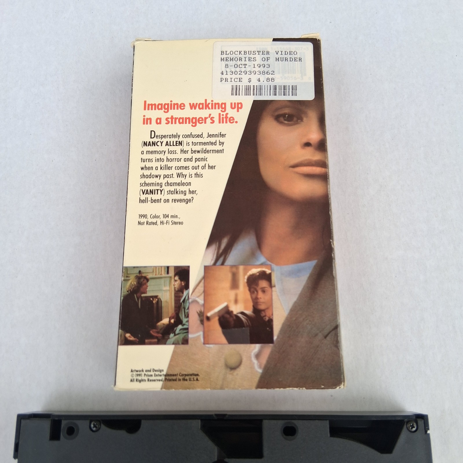 Memories of Murder VHS Lifetime Movie 1990 Vanity Prism Video Nancy Allen Vanity