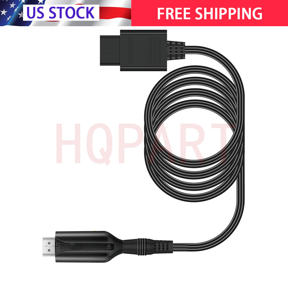 For Nintendo Gamecube NES SNES N64 To HDMI Converter Adapter 1080P HD Cable