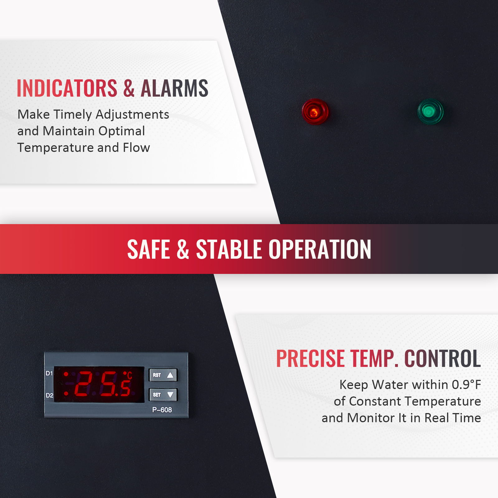 OMTech CW-5000 Industrial Water Chiller for 50-100W CO2 Laser Engraving Machine