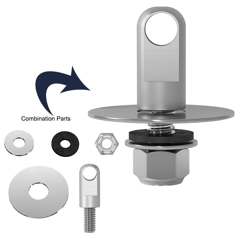 10Pcs Ammo Can Lock Kit Bolt 30 50 Cal Steel Gun Safe Box Hardware Locking Set