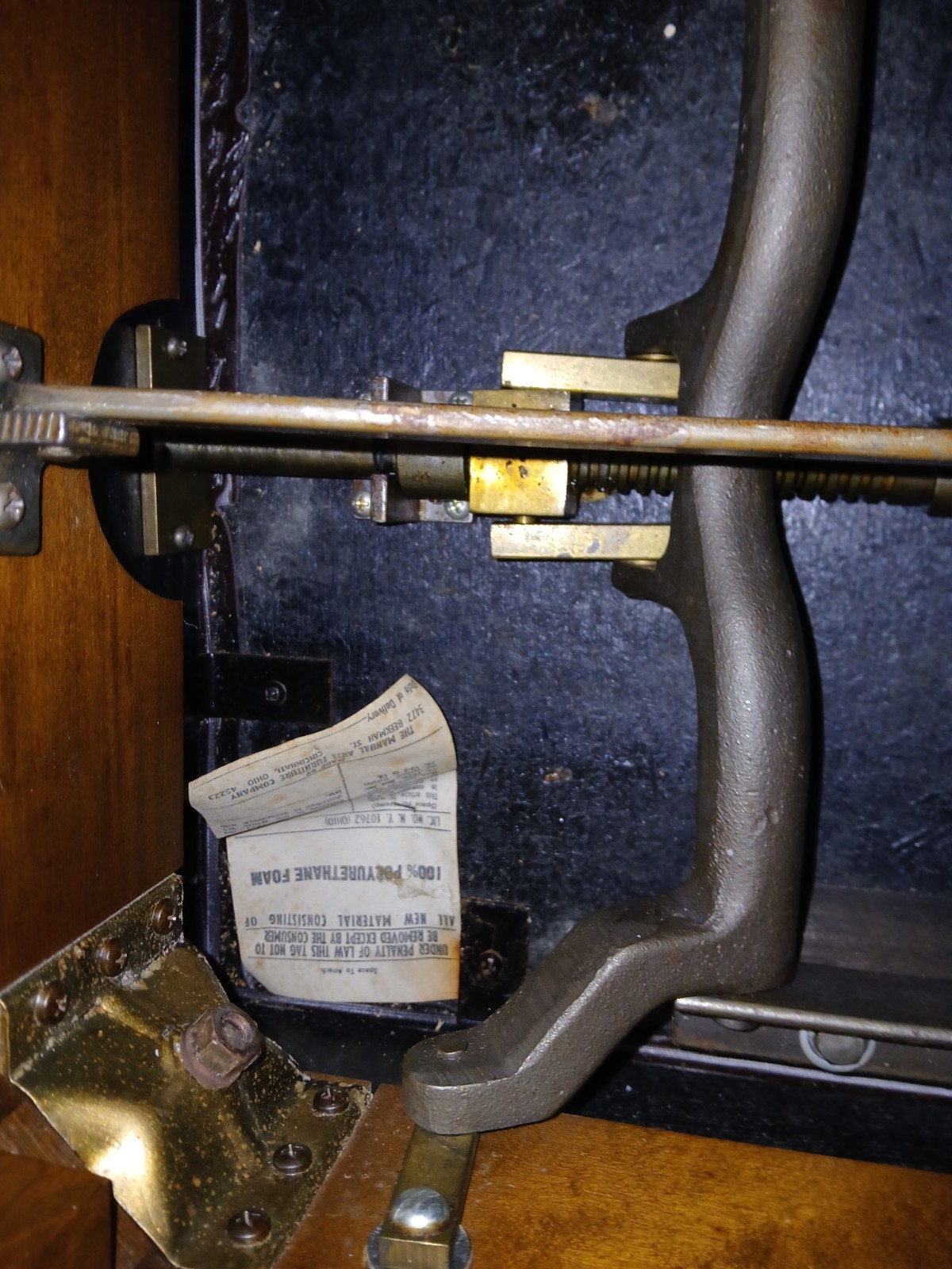 Vintage Piano Adjustable Leather Bench made in Germany free shipping