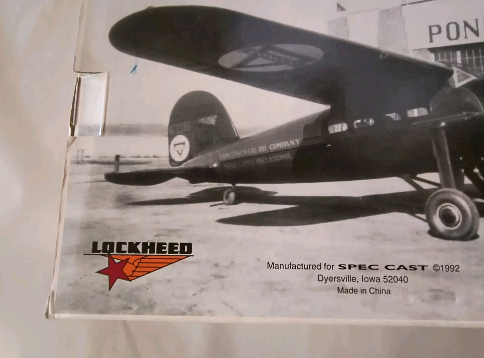 1932 Lockheed Vega 5C Special Conoco Diecast Plane Coin Bank Limited Edition '92