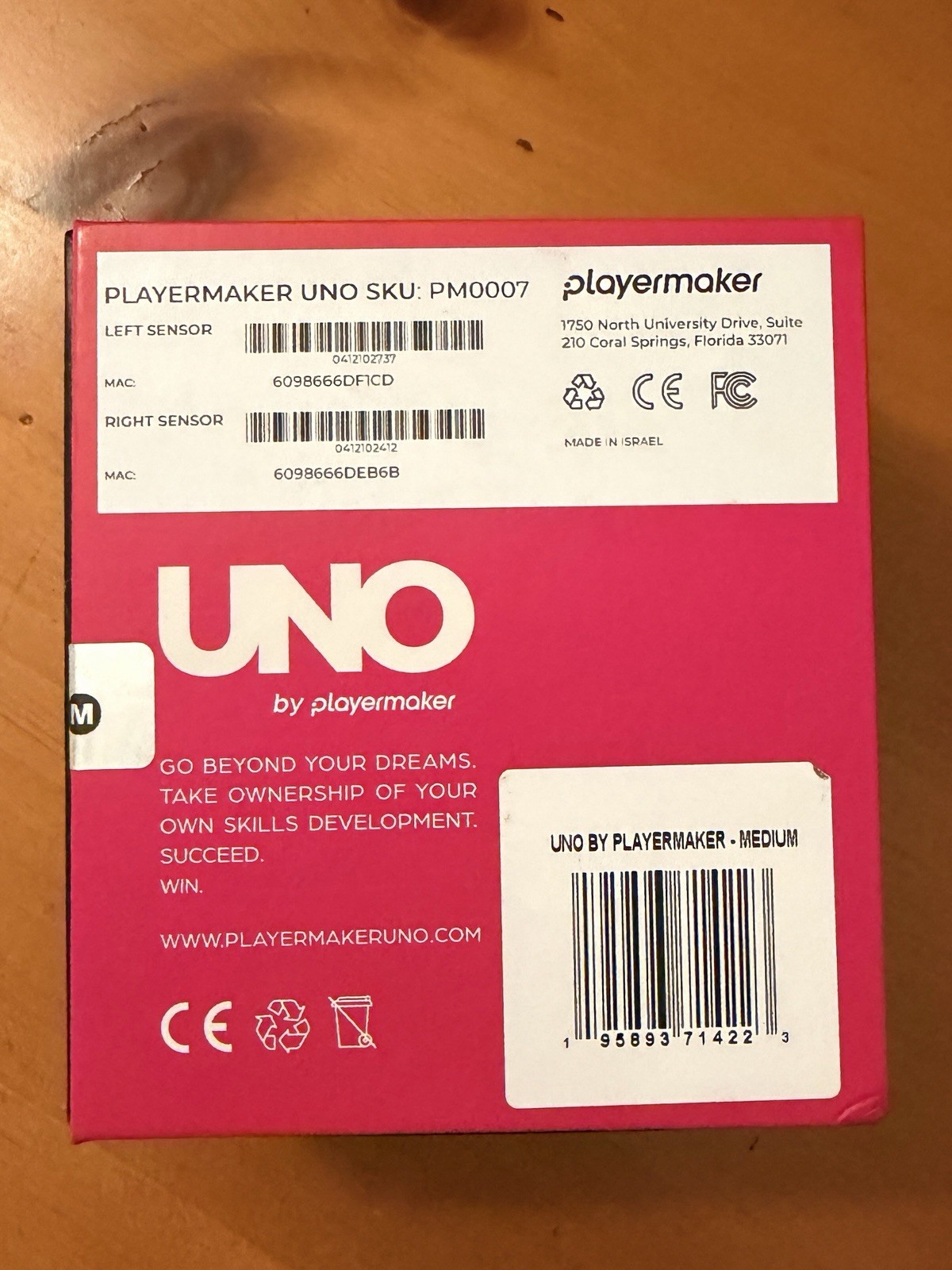 UNO by Playermaker Smart Soccer Player Tracker