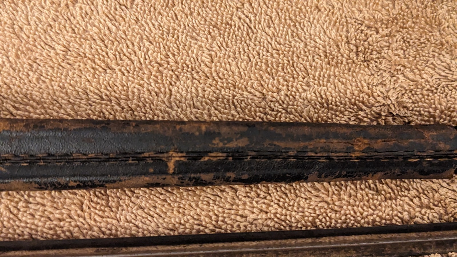 1876 Martini Henry British socket bayonet with leather scabbard Boer War WWI