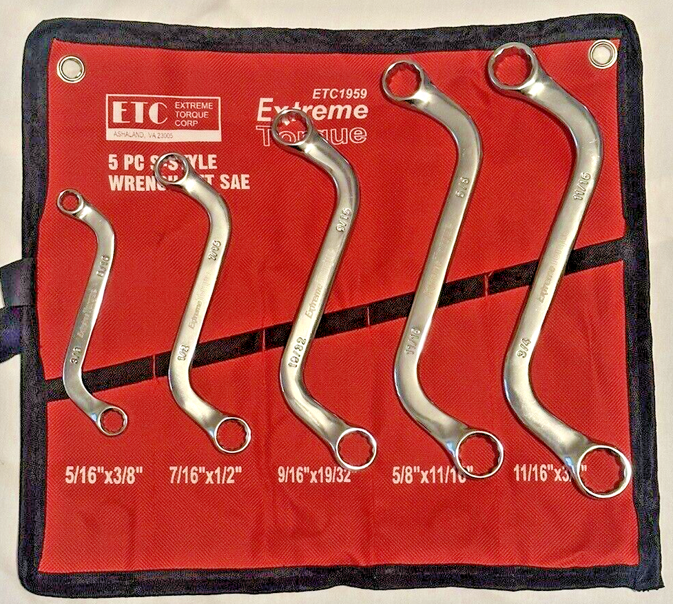 Box Deal 6 Wrench Set SAE Metric Moon S Starter Obstruction Deep Double Offset