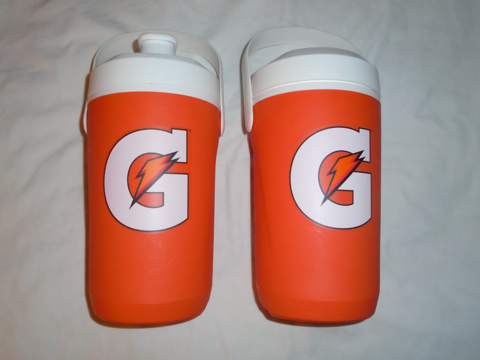 Set of 2 Gatorade Orange 64 oz Cold Beverage Performance Jug Coolers - NEW