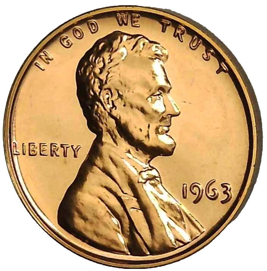 ⭐ 1963-P Proof GEM DEEP CAMEO Lincoln Memorial-Cent/Penny ⭐ 🆓️SHIPPING! ⭐ 💖