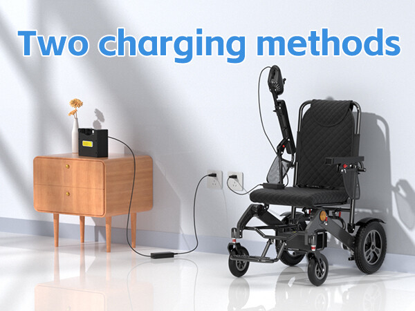 Electric Wheelchair Intelligent Foldable Motorized Powerchair All Terrain New