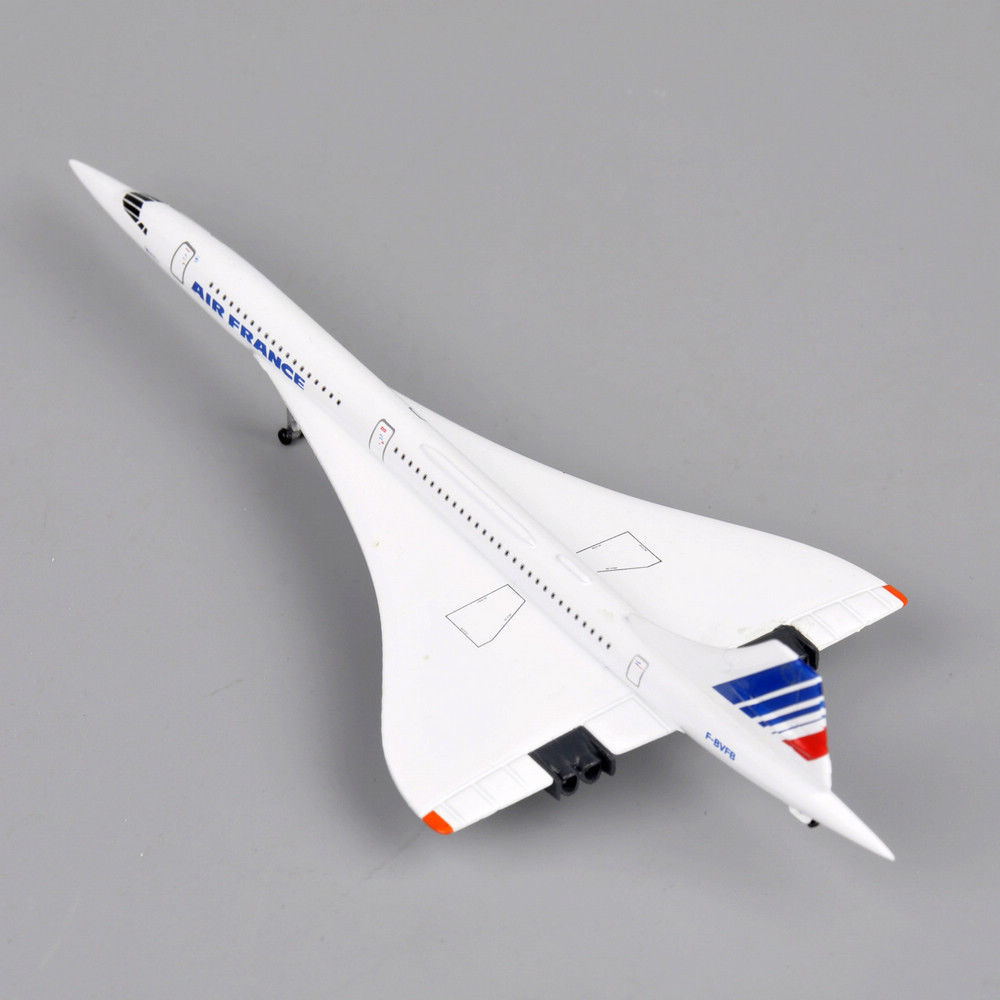 1/400 Concorde Diecast Air France 1976-2003 Aircraft Plane Model Toy Gift