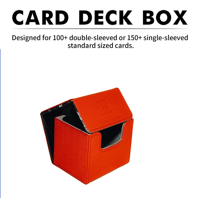 Card Deck Box Fit for MTG Deck Box with Black Card Dividers, 4 Pack COMBO