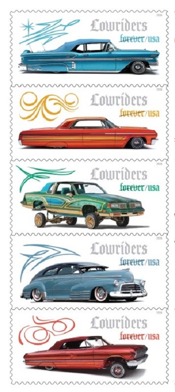 *NEW* 2026 Lowriders - Autos (Vt Strip of 5) 2026 Mint NH