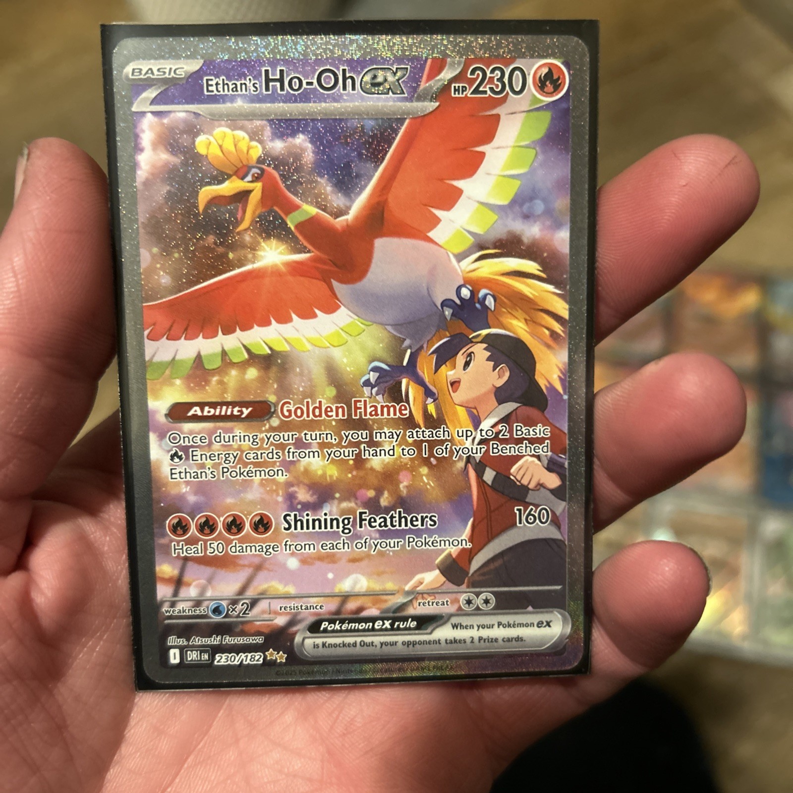 Ethan's Ho-Oh ex 230/182 Sv10: Destined Rivals Holo-Latest model！
