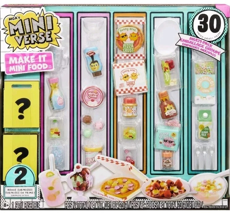 30 Pack Miniverse, Make It Mini Food Multipack MGA's Collectibles -Barbie Food