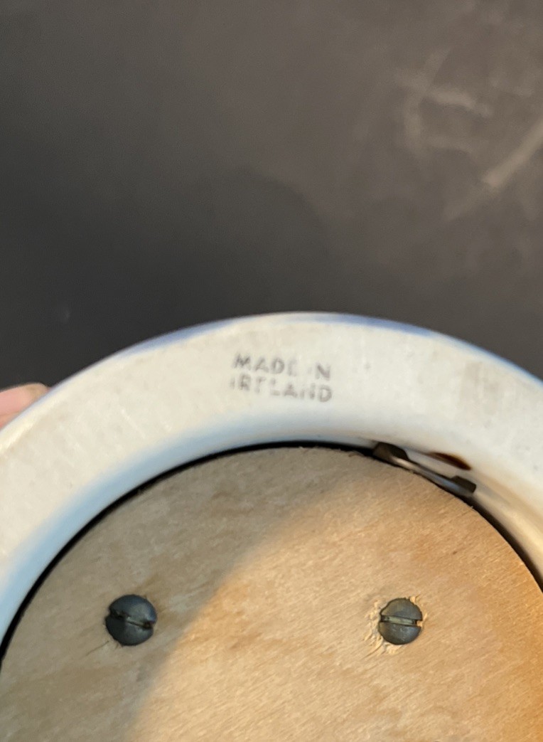 Vintage Wade Ireland Green Beer Stein Mug Sail Boat Green Sails Music Box