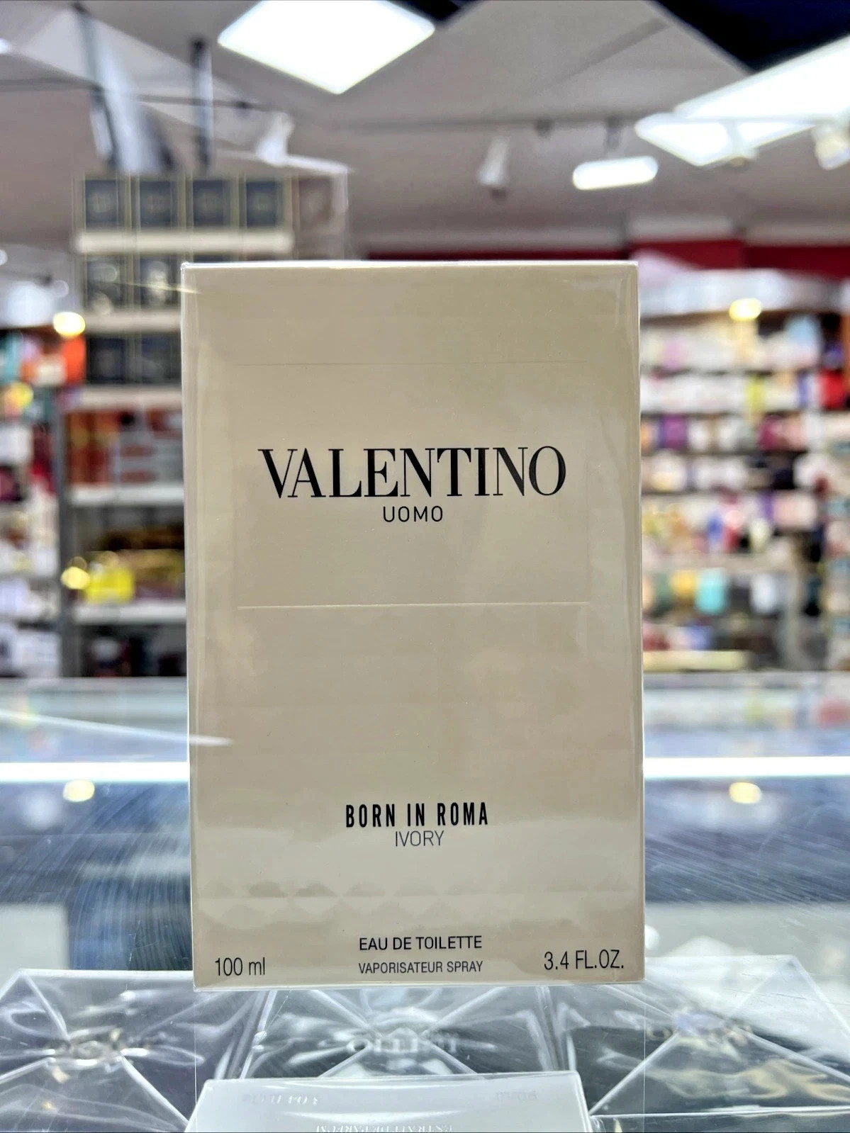 NEW VALENTINO UOMO BORN IN ROMA IVORY EDT SPRAY FOR MEN 3.4 Oz / 100 ml.
