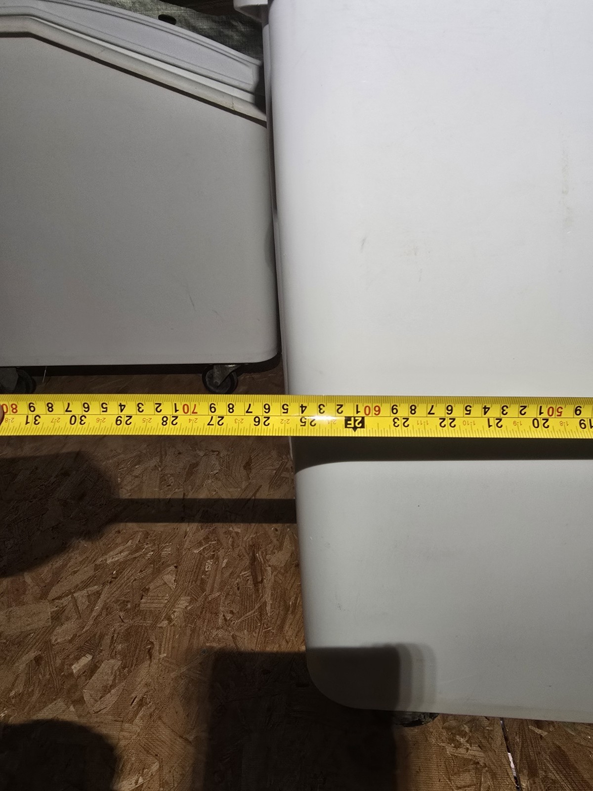 Baker's Lane 21 Gallon / 335 Cup White Slant Top Mobile Ingredient Storage Bin