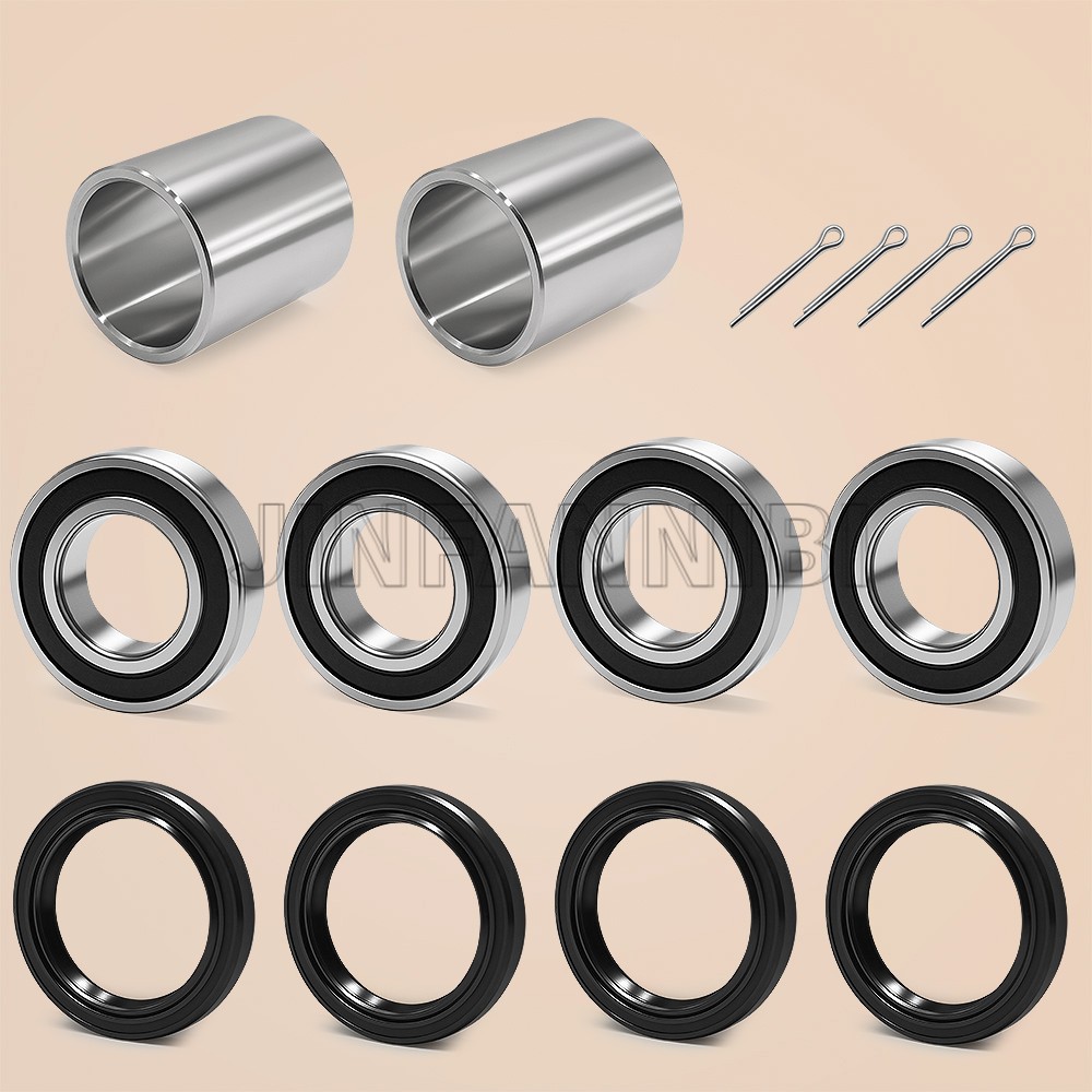 2SET Front Wheel Bearings Seals Kit for Kawasaki Mule 2510 3000 3010 4000 4010