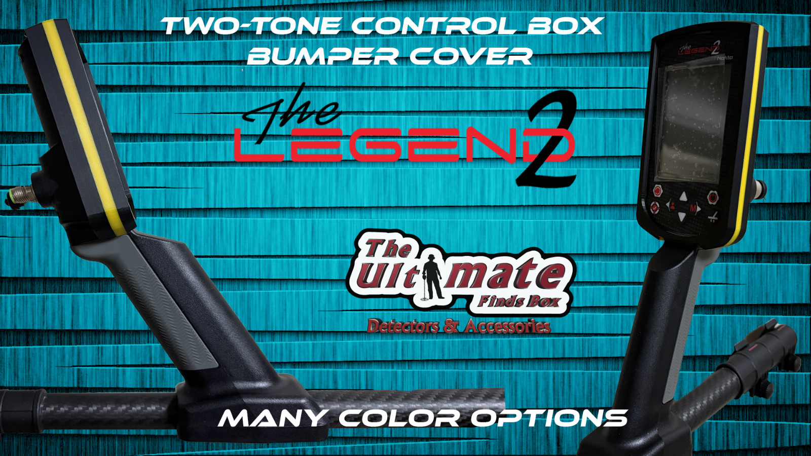 Nokta Legend 2 Two-Tone Control Box Bumper Cover many colors 100% Infilled