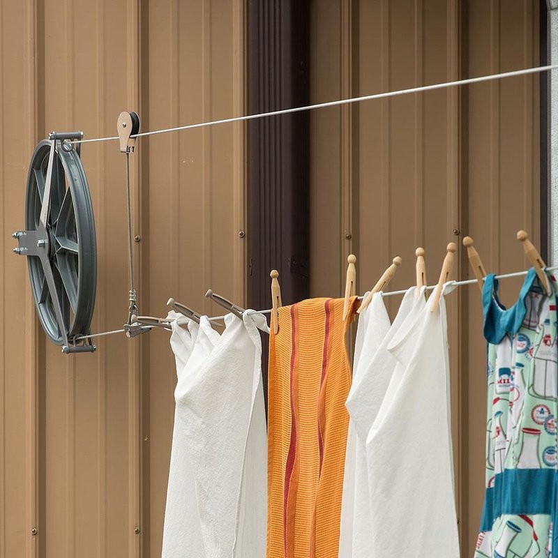 Lehman's Large Workhorse Pulley Outdoor Laundry Clothesline Kit