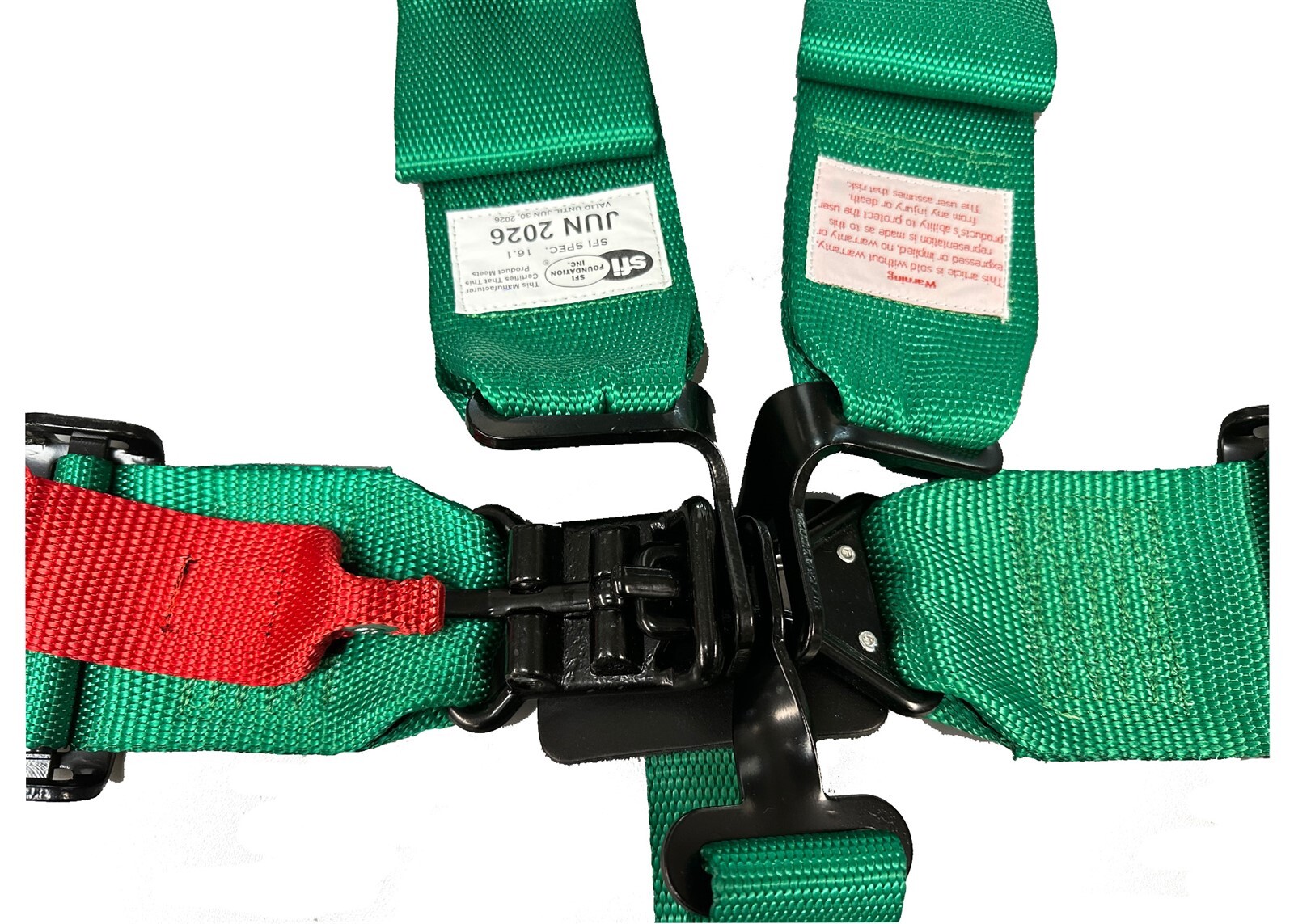 SFI Date 2026 Green 5 Point 3" Wide Safety Race Harness Seat Belt Kit SFI 16.1
