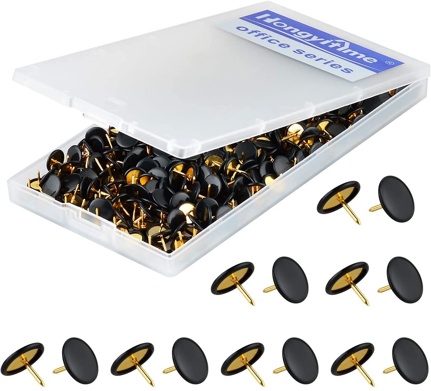 400 PCS Push Pins, Thumb Tacks, Wall Tacks - Flat Push Pins, Thumb