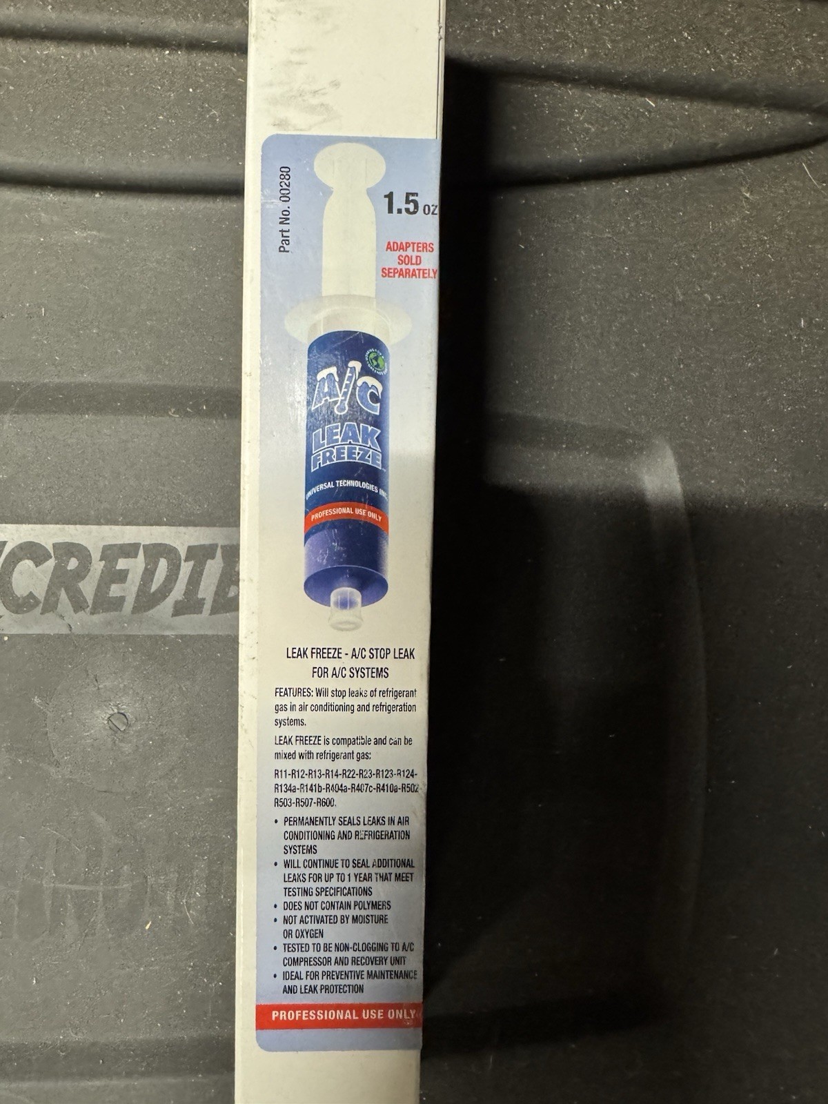 AC Leak Freeze A/C Leak Sealer Syringe 1.5oz HVAC refill (See Description)