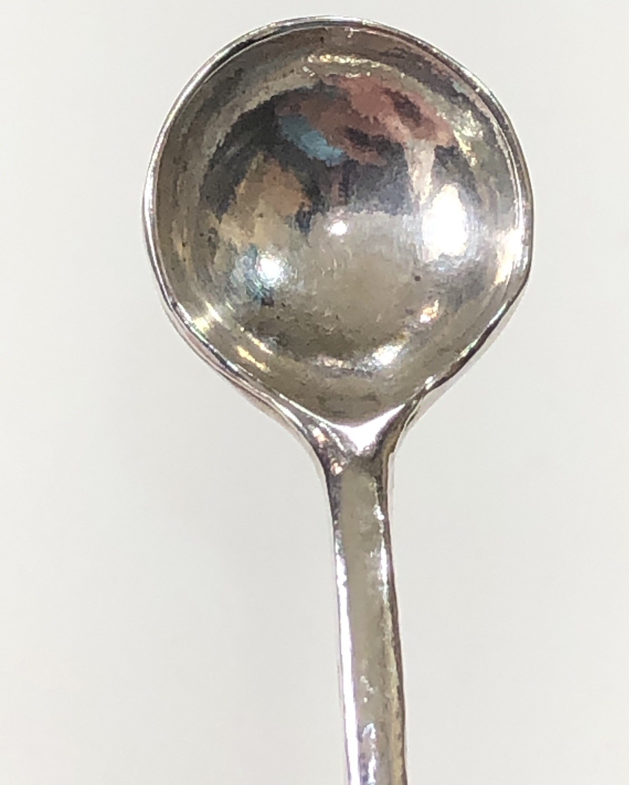 Sterling Silver Salt Spoon Birmingham England 1992 - Vintage