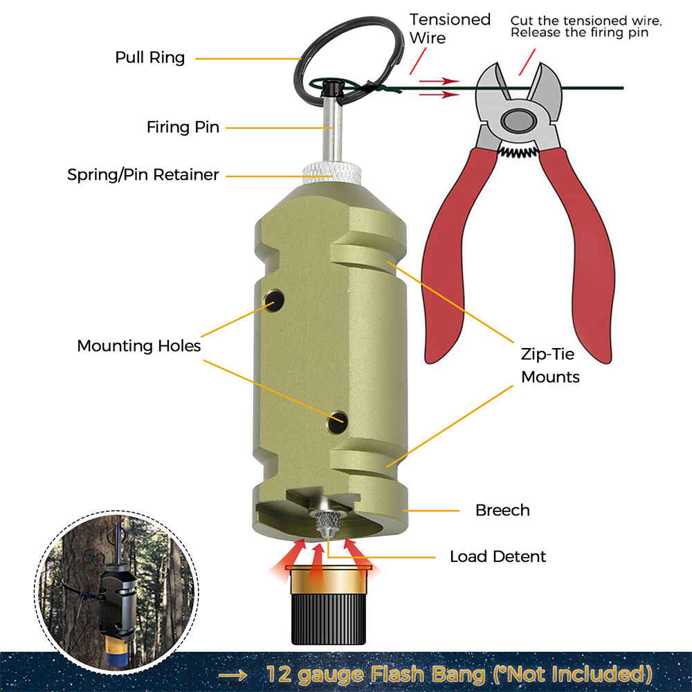 Perimeter Trip Wire Alarm Device 360 Degree Coverage Early Warning Security