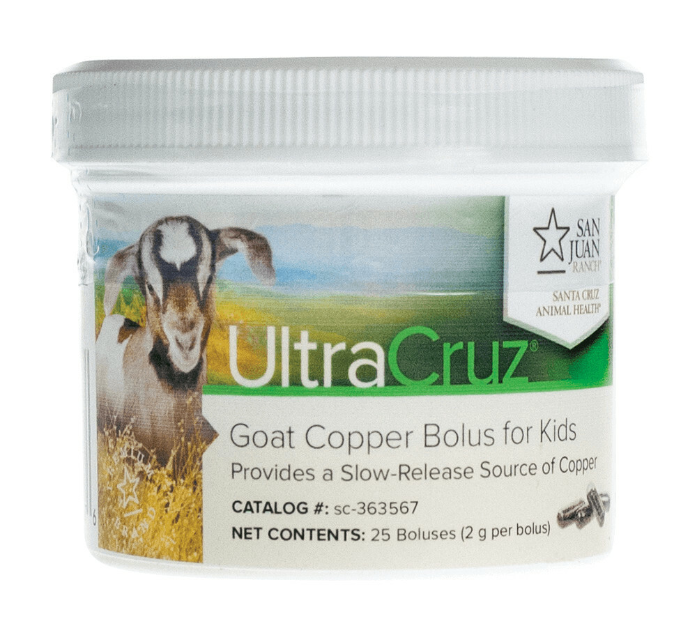 UltraCruz Goat Copper Bolus Supplement for Kids, 25 Count x 2 Grams